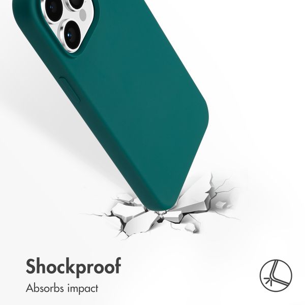 Accezz Liquid Silicone Back Cover with MagSafe Apple iPhone 15 Pro Max - Forest Green