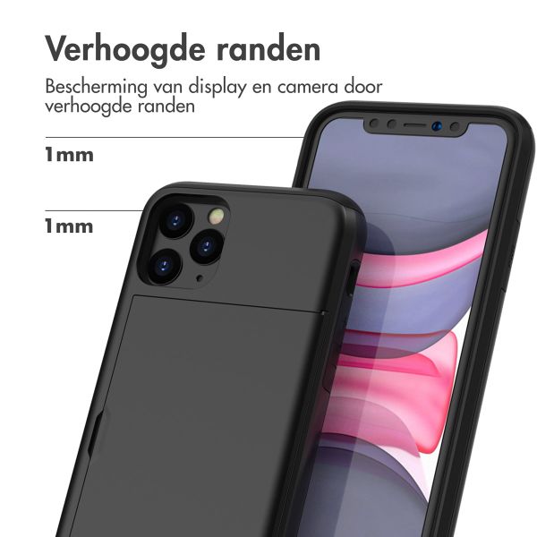 imoshion Backcover met pasjeshouder iPhone 11 Pro - Zwart