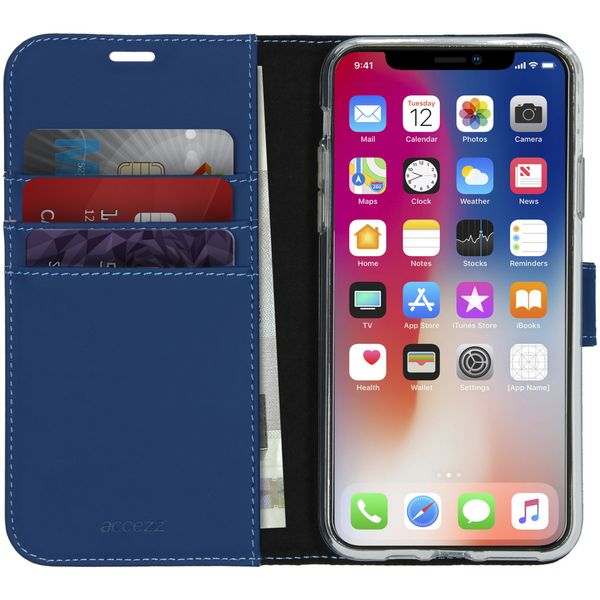 Accezz Wallet Softcase Bookcase Apple iPhone 11 Pro Max - Blauw
