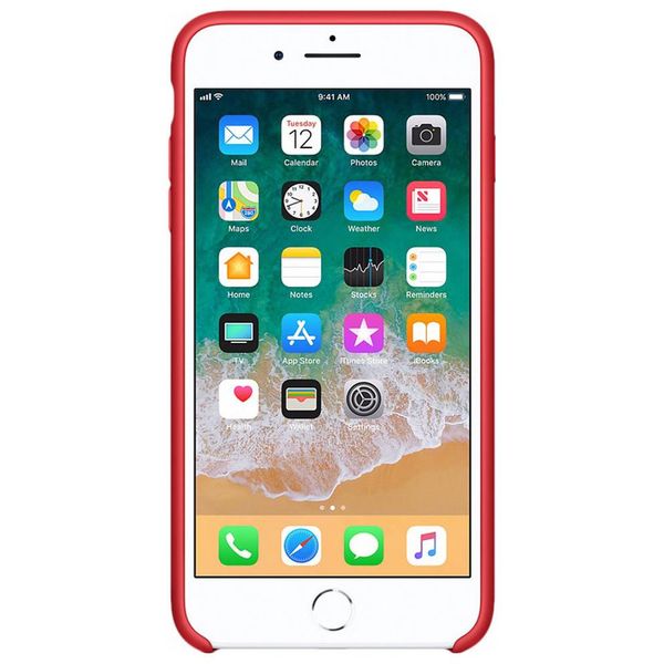 Apple Silicone Backcover Apple iPhone 8 Plus / 7 Plus - Red