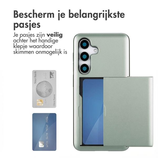 imoshion Backcover met pasjeshouder Samsung Galaxy S25 - Groen