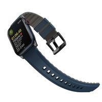 Uniq Linus AiroSoft™ Siliconen bandje Apple Watch Series 1 t/m 10 / SE / Ultra (2) (44/45/46/49 mm) - Nautical Blue