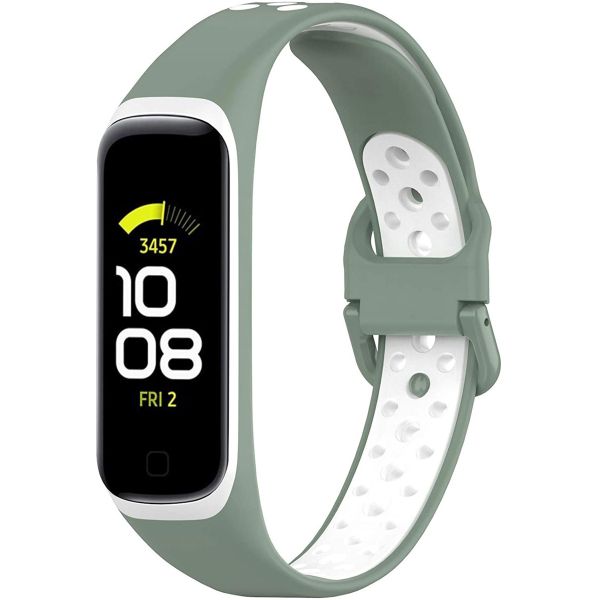 imoshion Siliconen sport bandje Samsung Galaxy Fit 2 - Groen / Wit