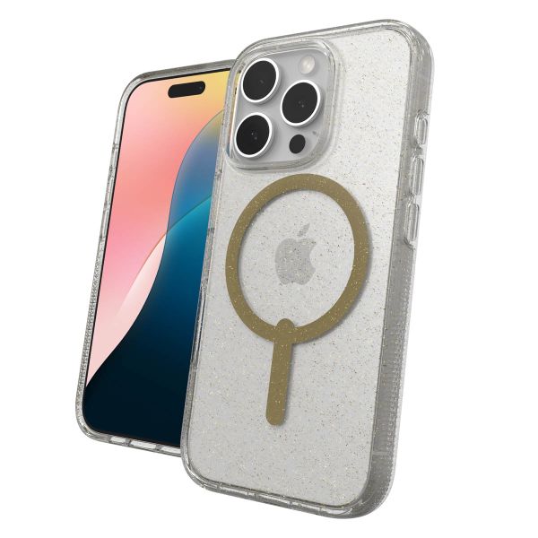 ZAGG Milan Snap Case met MagSafe Apple iPhone 16 Pro - Gold Glitter