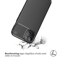 imoshion Carbon Softcase Backcover iPhone 13 - Zwart