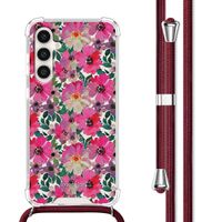 imoshion Design hoesje met koord Samsung Galaxy S23 FE - Flower Water