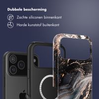 Selencia Vivid Backcover met MagSafe Apple iPhone 17 Pro - Chic Marble Black