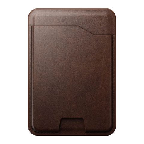 Nomad Leather Mag Wallet met Apple Find My Tracking - Brown