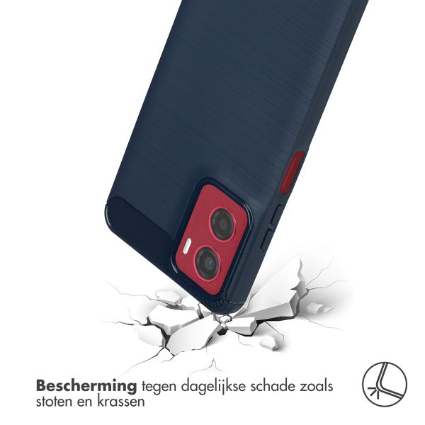 imoshion Brushed Backcover Motorola Moto G05 / E15 - Donkerblauw