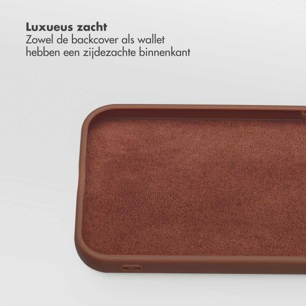 Selencia Olyn Uitneembare Bookcase met MagSafe Apple iPhone 14 / 13 - Bruin