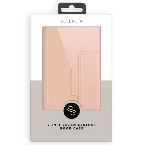 Selencia 2-in-1 Uitneembare Vegan Lederen Bookcase iPhone 12 (Pro)