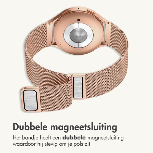 imoshion Milanees magnetisch bandje  - Universeel 20 mm aansluiting - Rose Gold