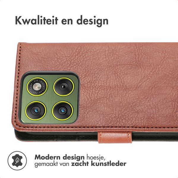 imoshion Luxe Bookcase Motorola Edge 70 - Bruin