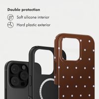 Selencia Vivid Case with MagSafe Apple iPhone 16 Pro Max - Happy Dots Chocolate