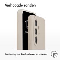 Accezz Liquid Silicone Backcover met MagSafe Samsung Galaxy S26 FE - Stone