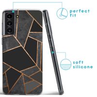 imoshion Design hoesje Samsung Galaxy S21 Plus - Grafisch Koper / Zwart