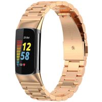 imoshion Stalen bandje Fitbit Charge 5 - Rosé Goud