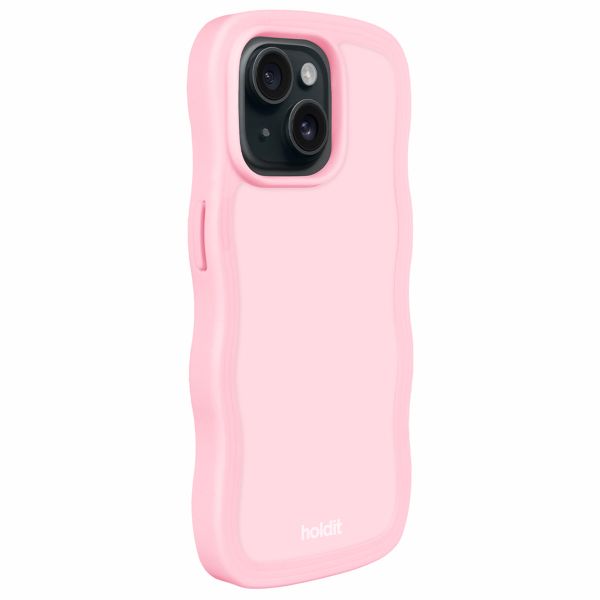 Holdit Wavy Case Apple iPhone 14/15 Plus - Roze