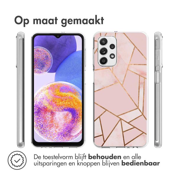 imoshion Design hoesje Samsung Galaxy A23 (5G) - Grafisch Koper / Roze