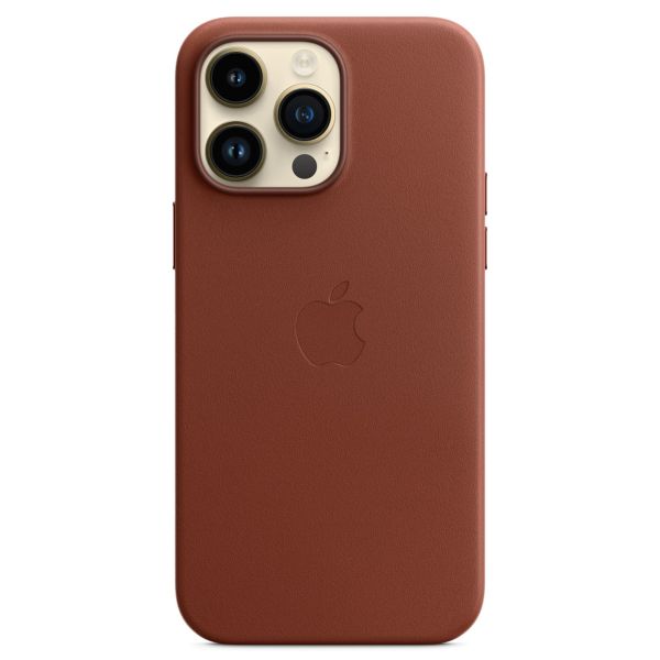 Apple Leather Back Cover with MagSafe Apple iPhone 14 Pro Max - Umber