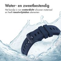 imoshion Siliconen sportbandje met gesp - Universeel 22 mm aansluiting - Donkerblauw