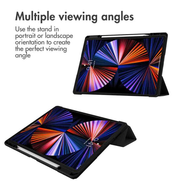 imoshion Trifold Hard Case Book Cover Apple iPad Pro 12.9 (2018/2020/2021/2022) - Black