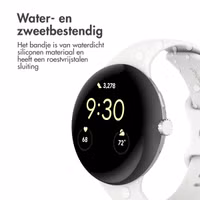 imoshion Siliconen⁺ bandje Google Pixel Watch 3 / 4 (45 mm) - Maat S - Wit
