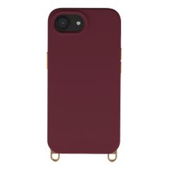 Selencia Rivièra MagSafe Backcover met afneembare haakjes Apple iPhone 17e / 16e - Bold Burgundy