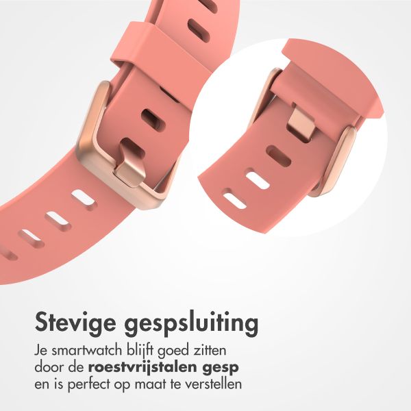 imoshion Siliconen bandje Fitbit Versa / Versa 2 / Versa Lite - Maat L - Grapefruit