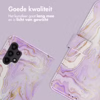 imoshion Design Bookcase Samsung Galaxy A13 (4G) - Purple Marble