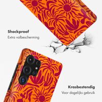 Selencia Vivid Tough Backcover Samsung Galaxy S25 Ultra - Tropical Vibes Apricot