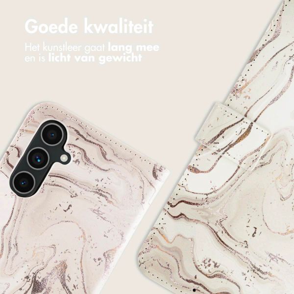 imoshion Design Bookcase Samsung Galaxy A54 (5G) - Sandy Marble