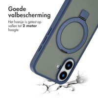 Accezz Ring Stand Backcover met MagSafe iPhone 16 - Blue