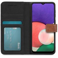 imoshion Luxe Bookcase Samsung Galaxy A22 (5G) - Bruin