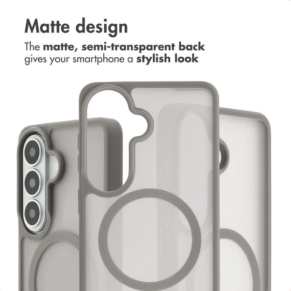 imoshion Colour Guard Back Cover with MagSafe Samsung Galaxy S26 - Grey