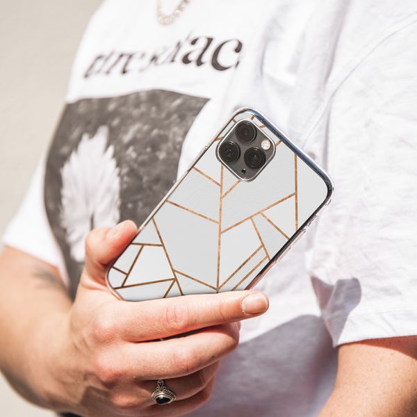 imoshion Design hoesje iPhone Xr - Grafisch Koper / Wit