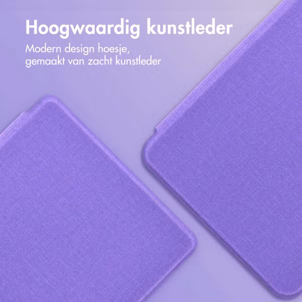 imoshion Canvas Sleepcover Bookcase Kobo Nia - Paars