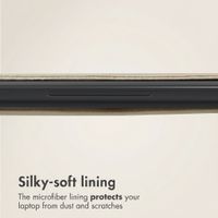 Accezz Leather laptop sleeve 13 inch - Beige