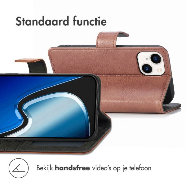 imoshion Luxe Bookcase Apple iPhone 15 - Bruin