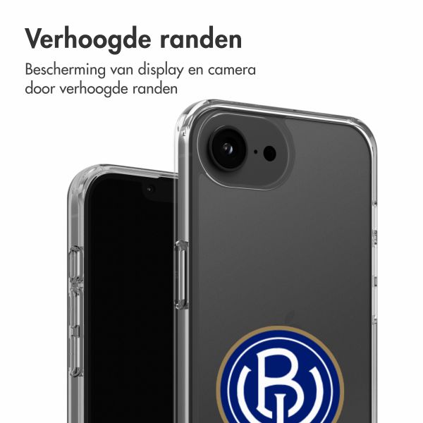 Clear Backcover Apple iPhone 16e - ASV Blauw-Wit