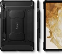 Spigen Rugged Armor Pro Bookcase Samsung Galaxy Tab S8 / S7 - Zwart