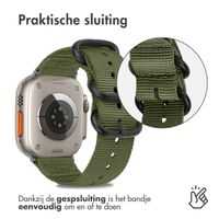 imoshion Nylon bandje Apple Watch Series 1-10 / SE / Ultra (2) - 42/44/45/46/49 mm - Groen