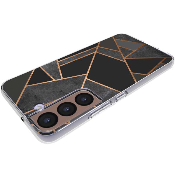 imoshion Design hoesje Samsung Galaxy S22 - Grafisch Koper / Zwart