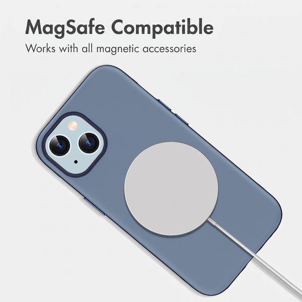 imoshion Colour Back Cover with Thin MagSafe Ring Apple iPhone 15 - Dark Blue