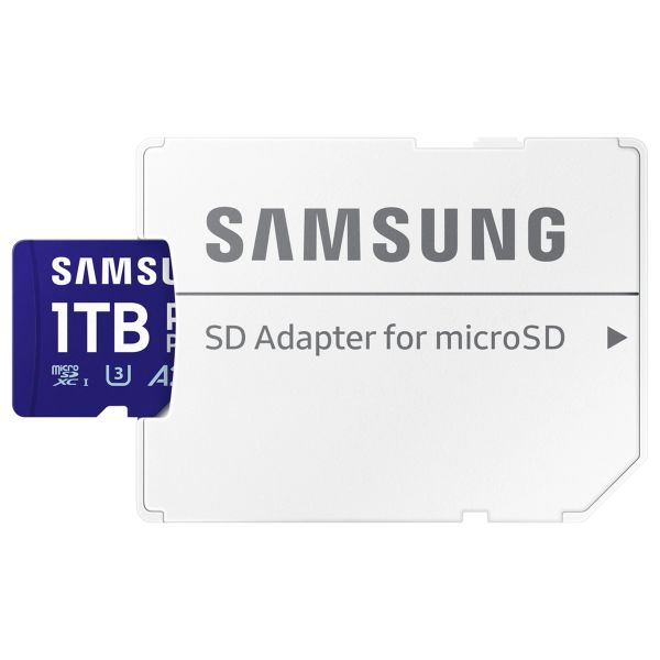 Samsung PRO Plus microSD 2023 - 1TB - inclusief SD Adapter - UHS-I/U3/Full HD/4K UHD