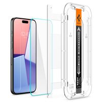 Spigen GLAStR EZ Fit Screenprotector + Applicator 2-pack Apple iPhone 15 Pro Max