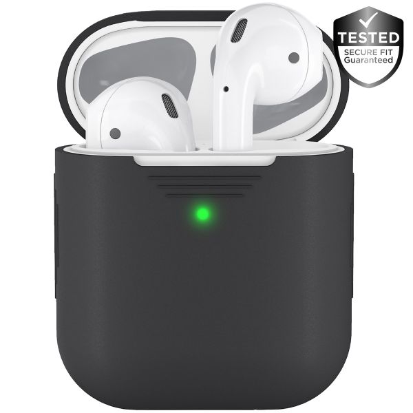 KeyBudz Elevate Protective Silicone Case Apple AirPods 1 / 2 - Black