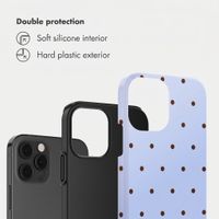 Selencia Vivid Back Cover Apple iPhone 12 (Pro) - Happy Dots Digital Sky