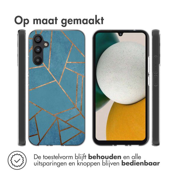 imoshion Design hoesje Samsung Galaxy A34 (5G) - Grafisch Koper / Blauw