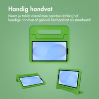 imoshion Kidsproof Backcover met handvat Samsung Galaxy Tab A11 / A9 8.7 inch - Groen